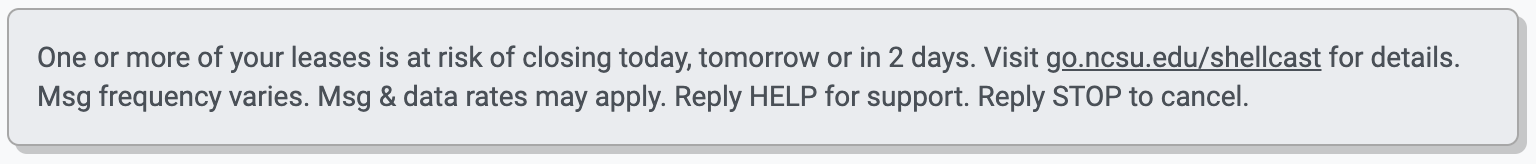 Text Message Example